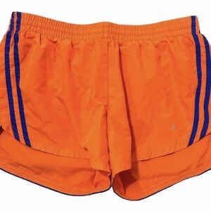 Danskin Now Orange Athletic Shorts with Blue Accents